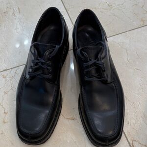 Salvatore Ferragamo Black Leather Oxfords